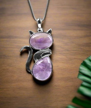 Load image into Gallery viewer, Crystal Cat Necklace