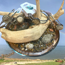 Load image into Gallery viewer, Lake Huron Michigan Petoskey Stone Hinge Bracelet