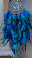 Load image into Gallery viewer, Dreamcatcher Blue Feathers