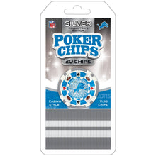 Load image into Gallery viewer, Detroit Lions 20 Piece Poker Chips