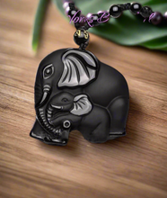 Load image into Gallery viewer, Black Obsidian Necklace