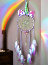 Load image into Gallery viewer, Dreamcatcher Unicorn Purple