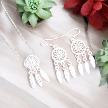 Load image into Gallery viewer, Dreamcatcher Sterling Silver Jewelry Set