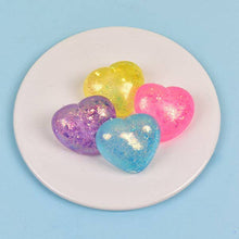 Load image into Gallery viewer, SugarSqueez Glitter Heart Maltose Fidget Stress Ball