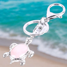 Load image into Gallery viewer, Crystal Turtle Keychain