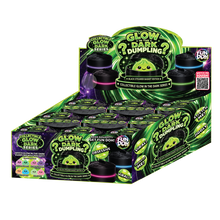 Load image into Gallery viewer, Fun Doh Glow In Dark Mystery Dumpling Squishy Black Basket