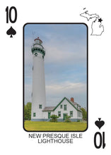 Load image into Gallery viewer, LIGHTHOUSES OF MICHIGAN - Playing Cards - Euchre Friendly