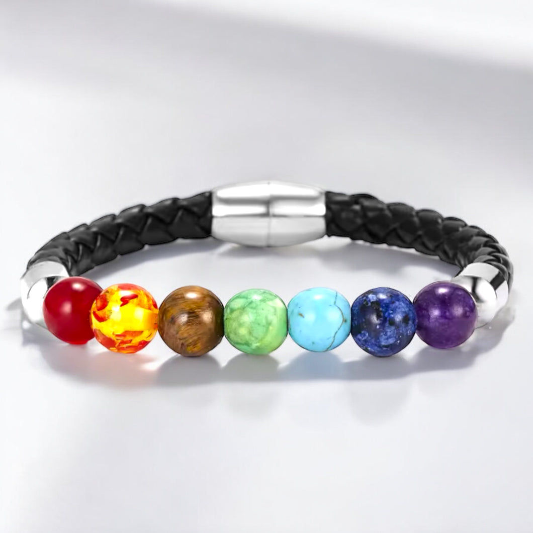 Chakra Leather Bracelet