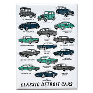 Classic Detroit Cars Rectangle Magnet