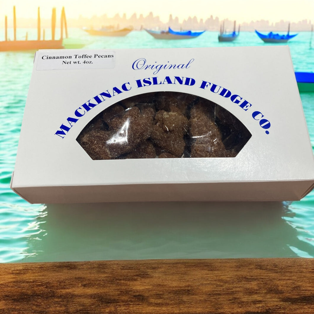 Mackinaw Island Cinnamon Toffee Pecans