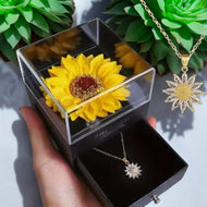 Sunflower Necklace With Gift Box