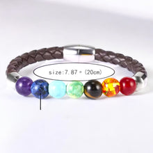 Load image into Gallery viewer, Chakra Leather Bracelet
