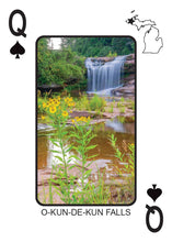 Load image into Gallery viewer, WATERFALLS OF MICHIGAN - Playing Cards - Euchre Friendly
