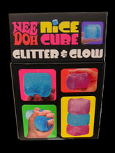 Load image into Gallery viewer, Nee Doh Glitter &amp; Glow Nice Cube

