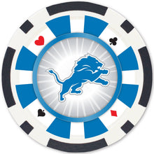 Load image into Gallery viewer, Detroit Lions 100 Piece Poker Chips
