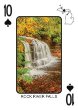 Load image into Gallery viewer, WATERFALLS OF MICHIGAN - Playing Cards - Euchre Friendly

