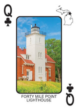 Load image into Gallery viewer, LIGHTHOUSES OF MICHIGAN - Playing Cards - Euchre Friendly
