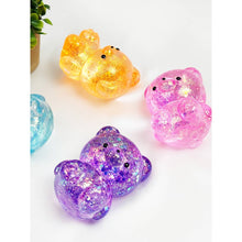 Load image into Gallery viewer, Glittered Maltose Teddy Bear Squishy Toy
