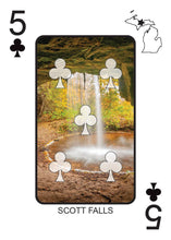 Load image into Gallery viewer, WATERFALLS OF MICHIGAN - Playing Cards - Euchre Friendly
