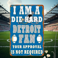 Detroit Lions Metal Sign