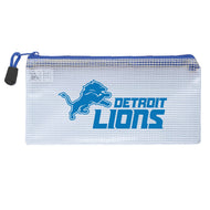 NFL Detroit Lions Clear Zippered Pencil Bag