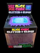 Load image into Gallery viewer, Nee Doh Glitter &amp; Glow Nice Cube
