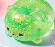 Load image into Gallery viewer, SMALL GLITTER SUGAR CAT SQUISHY
