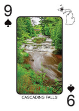 Load image into Gallery viewer, WATERFALLS OF MICHIGAN - Playing Cards - Euchre Friendly

