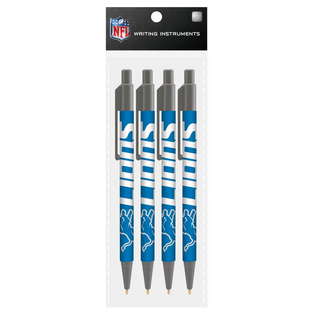 Detroit Lions 4 Pack Cool Color Pens