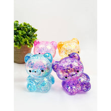 Load image into Gallery viewer, Glittered Maltose Teddy Bear Squishy Toy
