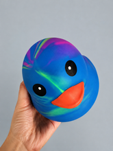 Load image into Gallery viewer, Jumbo Tie Dye Duck Squishy- Sensory Toy 🦆🌈
