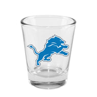 2oz Clear Collector Glass, Detroit Lions