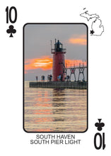Load image into Gallery viewer, LIGHTHOUSES OF MICHIGAN - Playing Cards - Euchre Friendly
