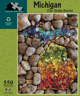 Michigan: Our State Rocks 550-Piece Puzzle