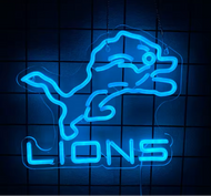 Detroit Lions Neon Sign