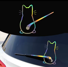 Load image into Gallery viewer, Cat Tail Rear Wiper Blade Car Decal
