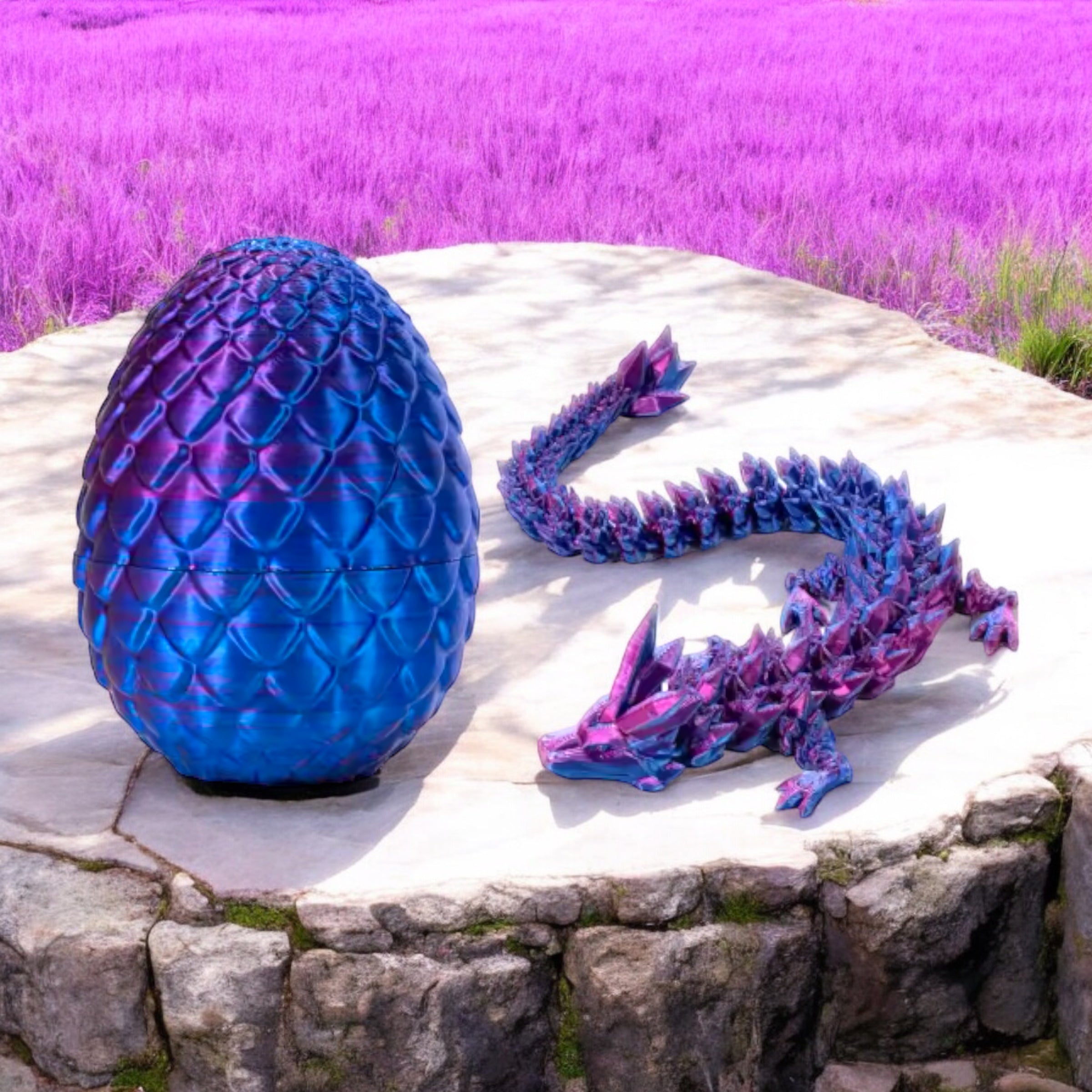 3D Printed Dragon & Egg Lg