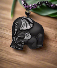 Load image into Gallery viewer, Black Obsidian Necklace
