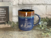 Load image into Gallery viewer, 16 oz Engraved Michigan Themed Tri-Colored Coffee Mug
