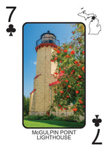 Load image into Gallery viewer, LIGHTHOUSES OF MICHIGAN - Playing Cards - Euchre Friendly
