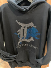 Load image into Gallery viewer, Detroit Lions Rhinestone Gildan Hoodie
