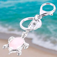 Load image into Gallery viewer, Crystal Turtle Keychain
