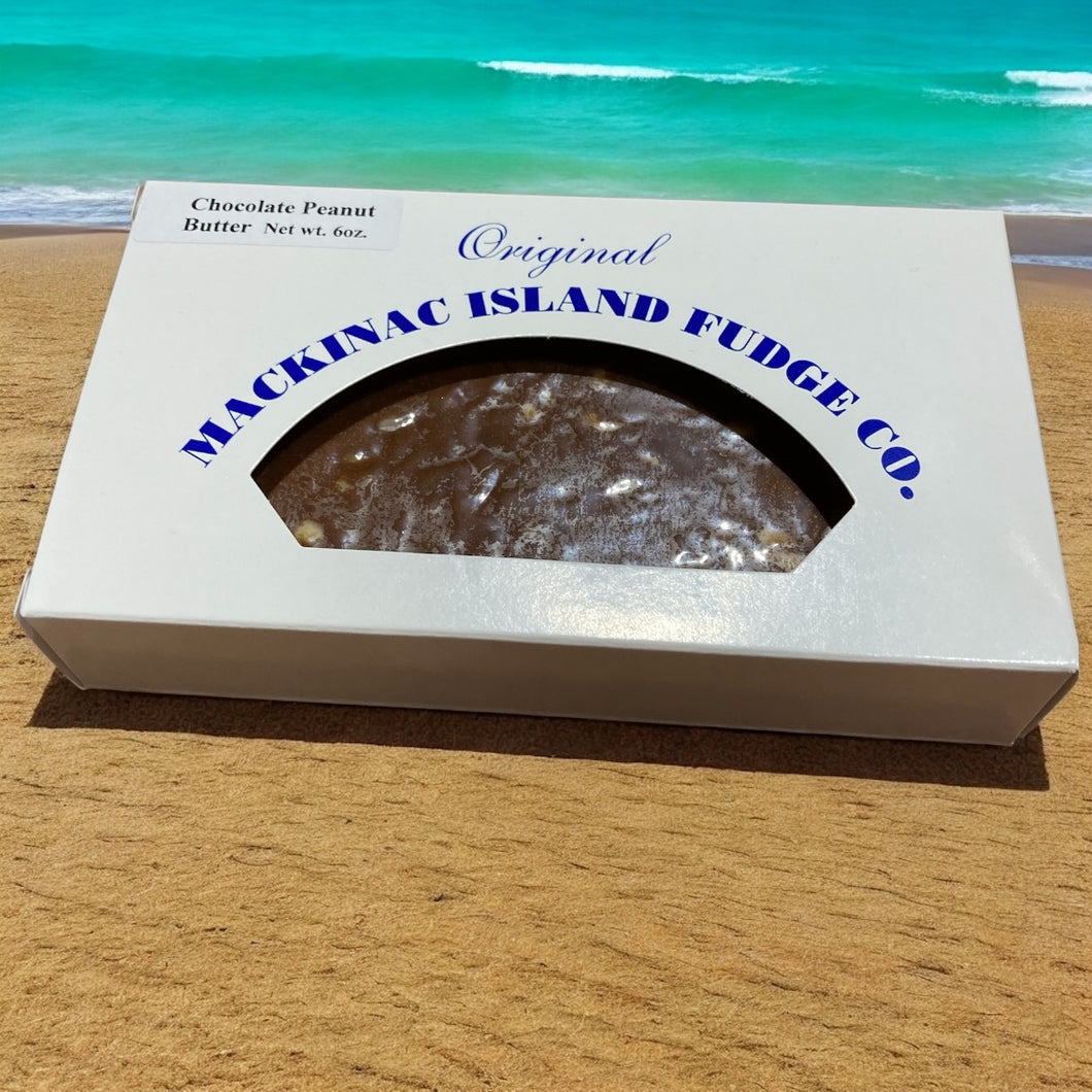 Mackinac Island Chocolate Peanut Butter Fudge