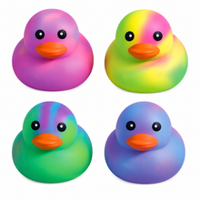 Load image into Gallery viewer, Jumbo Tie Dye Duck Squishy- Sensory Toy 🦆🌈
