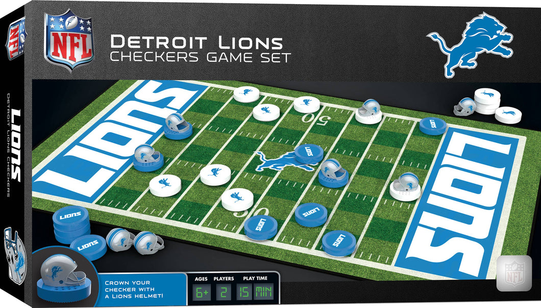 Detroit Lions Checker's Board Game