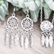 Dreamcatcher Sterling Silver Jewelry Set