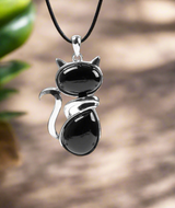 Crystal Cat Necklace