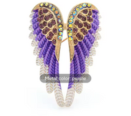 Rhinestone Angel Wing Broach