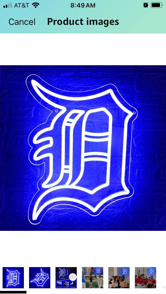 Detroit D Neon Sign