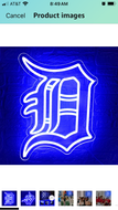 Detroit D Neon Sign
